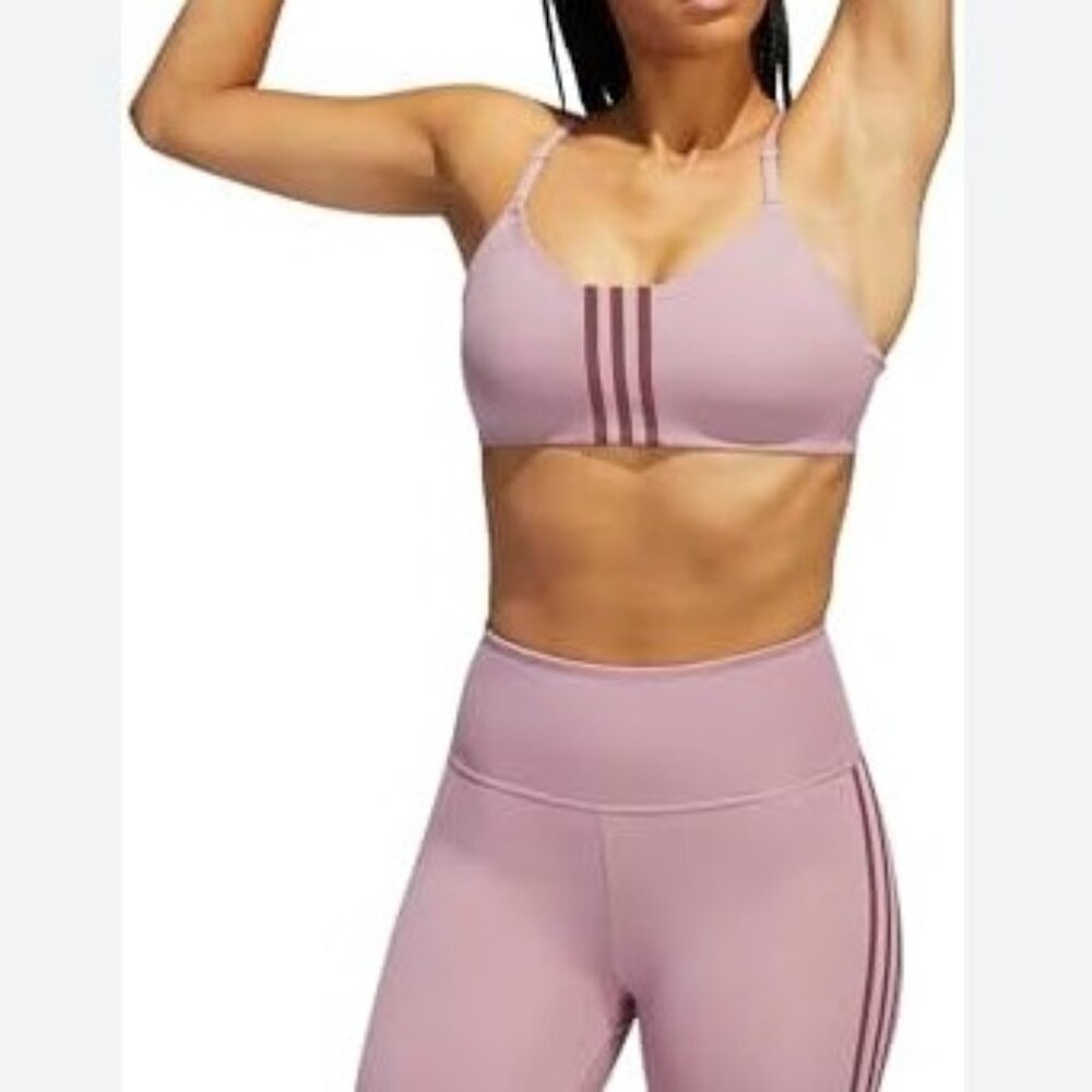 adidas Women's Aeroimpact Training Light Support Bra Lilac size M